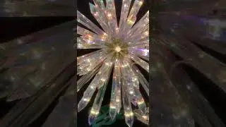 13 5' Electric Lighted Glittered Crystal Starburst Christmas Tree Topper 2619000