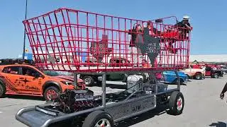 Texas Cornfield Customs Giant Shopping Cart Driving Off | Hot Wheels Legends Tour Dallas 2023