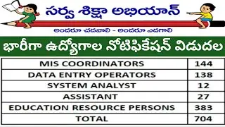 సర్వశిక్ష అభియాన్ లో భారీగా ఉద్యోగాలకు నోటిఫికేషన్ విడుదలైంది | Sarva Siksha Abiyan job Notification