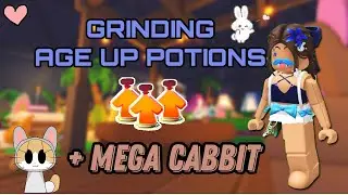 Grinding Age Up Potions + Making Mega No Potion Cabbit I Roblox Adopt Me - #adoptme #adoptmeroblox