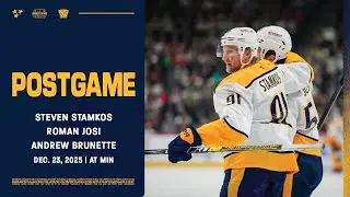 Stamkos, Josi & Brunette - Postgame: Dec. 23, 2025