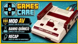 Famicom com Mod AV da GamesCare