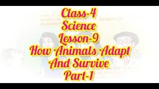 Class -4 | Science Lesson-9 How Animals Adapt and Survive | Part-1 | Adaptation and Habitat