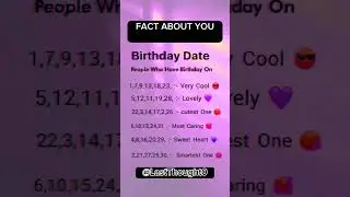 People who have birthday on.. |personality test|psychology fact#shorts#shortsfeed#subscribe