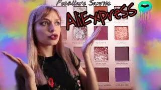 КОСМОteacherСКИЙ ОБЗОР палетки с AliExpress І Focallure Sunrise І МАКИЯЖ І КИТАЙСКАЯ КОСМЕТИКА