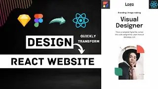 How to Transform Design into React Code using Anima | Build React Portfolio Website Figma Design
