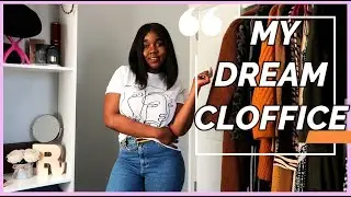 WALK-IN CLOSET & OFFICE ON A BUDGET!! | Bedroom turned Cloffice (Closet & Office)
