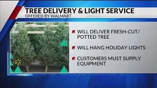 Walmart will be offering Christmas tree & light services
