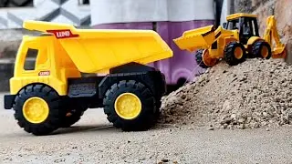 JCB 5CX Loading Mud BharatBenz Truck Swaraj Tractor Pickup Tipper? Jcb Ki Khudai | Tractor cartoon