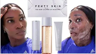 FENTY SKIN REVIEW ON SENSITIVE SKIN | HONEST TRUTH + DEMO | DARK SKIN