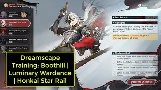 Dreamscape Training: Boothill | Luminary Wardance | Honkai Star Rail