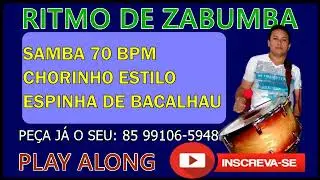 RITMO DE SAMBA CHORINHO 70 BPM ESTILO ESPINHA DE BACALHAU/BASE  DE ZABUMBA PARA ENSAIO/ESTUDO ETC...