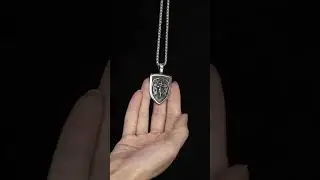 Faith-Inspired St. Michael Shield Necklace: A Symbol of Protection #jewelry #catholicjourney
