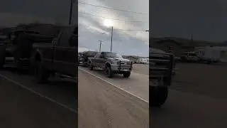 6.0 powerstroke pulling 9000 lb Chrysler imperial derby car