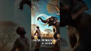 Smart Elephant Saves Man from Heat #ElephantWisdom #SummerRelief #shorts #ai
