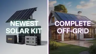 Newest ECO WORTHY vs Expert Power Complete Off Grid Solar Panel Kit! All - in - one advanced system