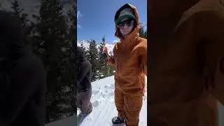 Skiin near the Utah desert #youtubeshorts #skiing