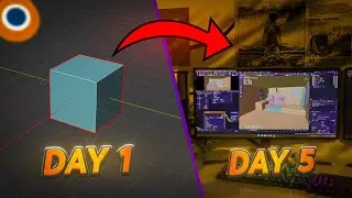 تحدي تصميم غرفة ب5 أيام في Blender! 😳🔥