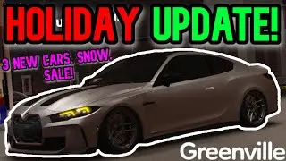 HOLIDAY UPDATE IN GREENVILLE! NEW CARS + MORE! (Roblox)