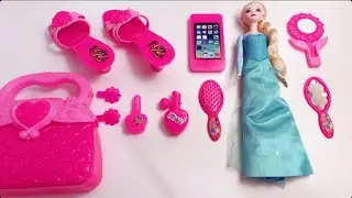 FROZEN Elsa Beauty Set Collection | Satisfying Unboxing Disney Princess MATTEL Doll Play Set | ASMR