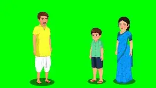 Green screen 2D animation video