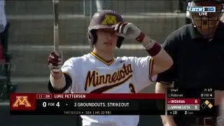 Gopher Baseball (5/6/18) Luke Pettersen Walk-Off vs. Indiana