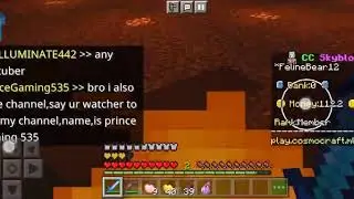 Cosmocraft server in pvp hacker 😡