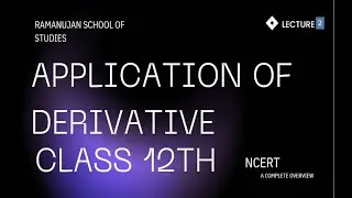 APPLICATION OF DERIVATIVE L 2