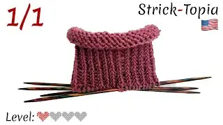 Knitting a Rolled Cuff with Twisted Knit Stitches &ndash; Easy Tutorial | Video 1/1