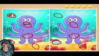 Find the Difference Game for Kids 🧠⁉️ #youtube  #kids #kidslearning #memorygames #viral 