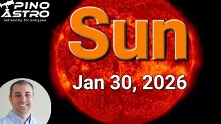 Sun in UV: Jan 30, 2026 #PinoAstro - Solar Dynamics Observatory - Flares, CME & Coronal Holes! #NASA