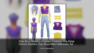 Kids Boys Mystery Cosplay Costume Wig Kpop Demon Hunters Saja Boys Men Halloween Adult Child My