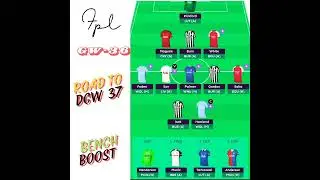 FPL GW -36 team . road to DGW -37 to activate bench boost  #fpl #fplmanager  #football