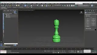 chess pawn mode;ing in 3ds max softwere