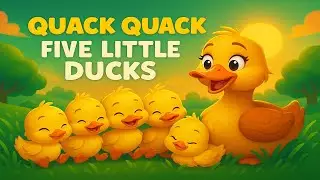 Five Little Ducks | Toddler Learning Song 👶📚 | Counting 1&ndash;5 🔢 | Fun Actions 👏🦆