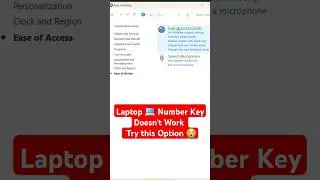🧑&zwj;💻Number keys not working in Windows 11? #shorts