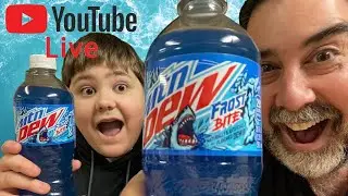 Live Stream Hangout with Vito and Chris drinking Mtn Dew Frost Bite