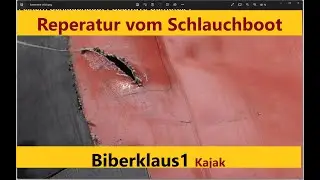 Reparatur von einem Schlauchboot ( Seawave Gumotex )