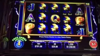 Thunder Cash Slot JACKPOT!!  w/ RETRIGGER!!