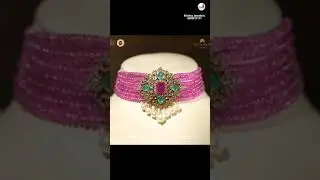 Trendy Ruby Beads neck choker | Ruby Choker | Krishna Jewellers | @brideessentials