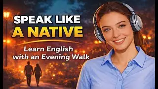 SPEAK LIKE A NATIVE | Beginner A1 | English Shadowing + Collocation &ndash; Learn English on a Walk