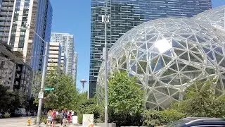Walking Seattle - Westlake Park to Lake Union Park, and back, late July 2021