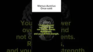 Control Your Mind, Control Your Life | Marcus Aurelius Stoic Quote
