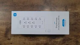 TROND Surge Protector Power Strip, 360&deg; Rotating Flat Plug USB C Port 5ft Extension Cord Heavy Duty