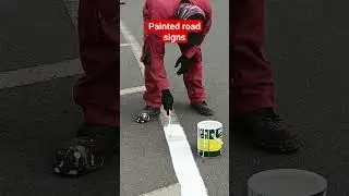 painted road signs #paint #road #signs