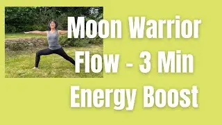 3 Minute Moon Warrior Flow Standing Side Bends, Goddess & Warriors