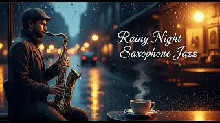 Midnight Rain Saxophone Jazz 🌧 Sweet Jazz Piano & Gentle Background Music for the Soul