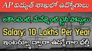 AP విద్యుత్ శాఖలో ఉద్యోగాల భర్తీకి నోటిఫికేషన్ విడుదల | APSPDCL Notification 2021
