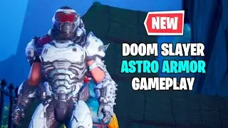 *NEW* Fortnite Doom Slayer Astro Armor Gameplay - Fortnite Doom Guy Skin