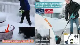 20 cm dicker, schwerer Nassschnee l&auml;sst sich so glatt schieben wie Butter!
